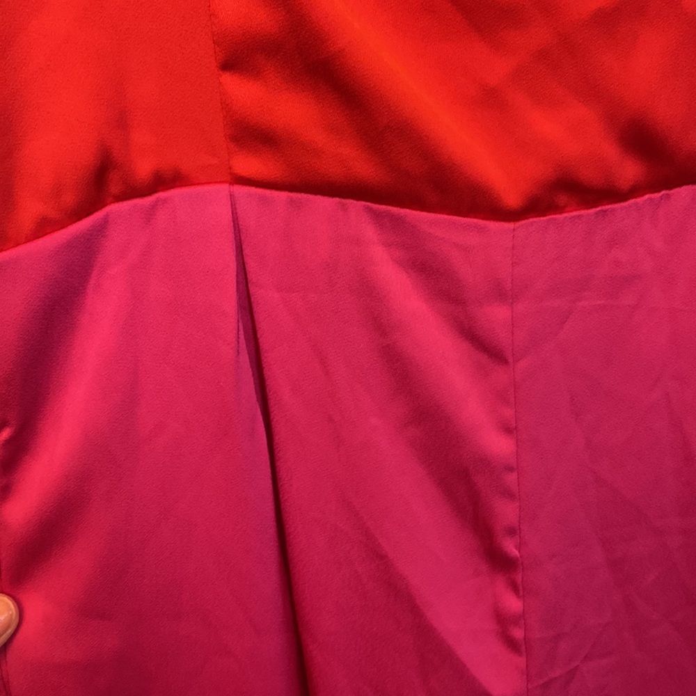 Strut & Bolt Pink And Red Color-Block Wide-Leg Ju… - image 7